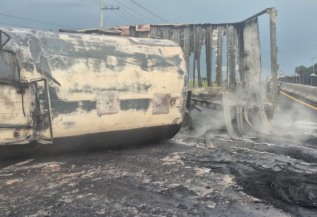 Accidente de pipa hoy en Tlaxcala
